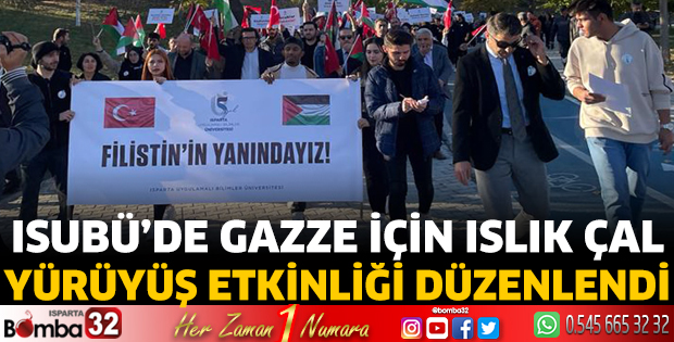 Gazze İçin Islık Çal yürüyüş etkinliği yapıldı