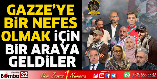 Gazze’ye bir nefes olmak için bir araya geldiler