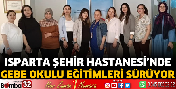 Gebe okulu eğitimleri devam ediyor