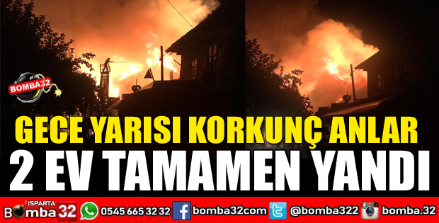GECE YARISI KORKUNÇ ANLAR 2 EV TAMAMEN YANDI