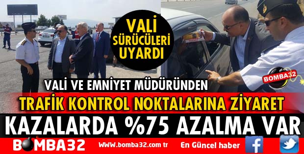 GEÇEN BAYRAMA GÖRE KAZALARDA %75 AZALMA VAR