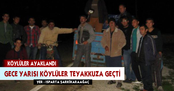 GEDİKLİ KÖYÜNDE ALARM 