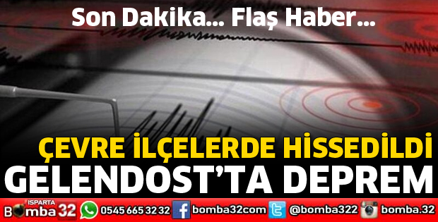 GELENDOST’TA DEPREM