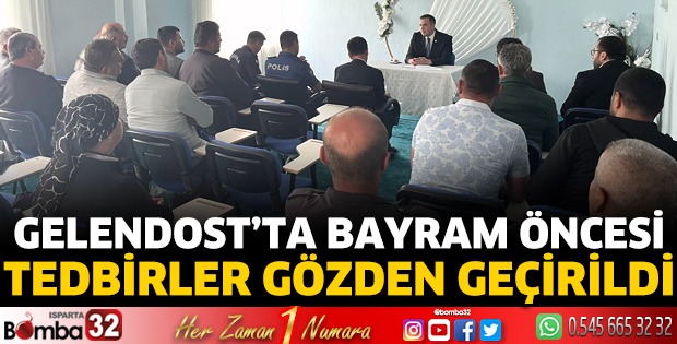 Gelendost’ta Kurban Bayramı hazırlıkları görüşüldü