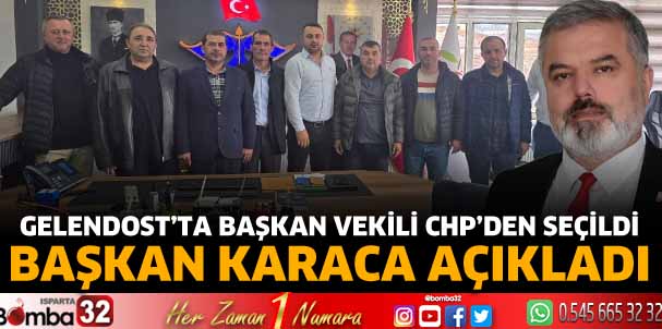 Gelendost'ta başkan vekili CHP'den seçildi