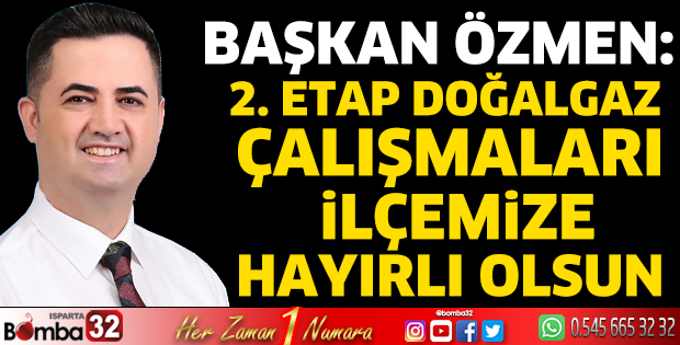 Gelendost'ta doğalgaz 2. etap çalışmaları başladı