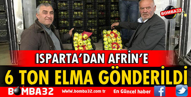 GELENDOST'TAN MEHMETÇİĞE 6 TON ELMA!