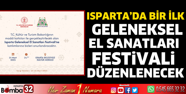Geleneksel El Sanatları Festivali düzenlenecek