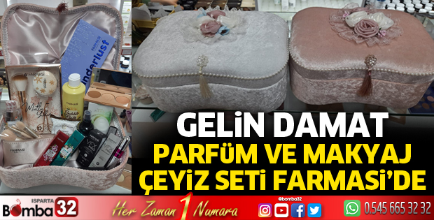 Gelin damat parfüm ve makyaj çeyiz seti Farmasi'de