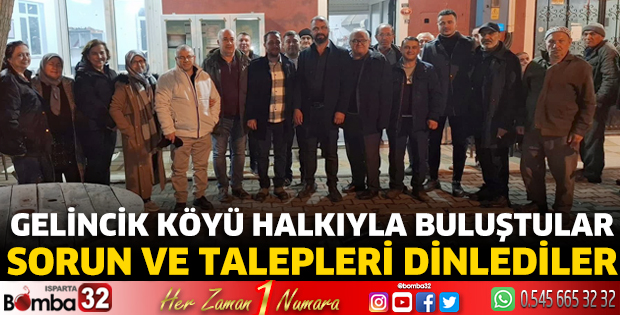 Gelincik Köyü halkıyla buluştular