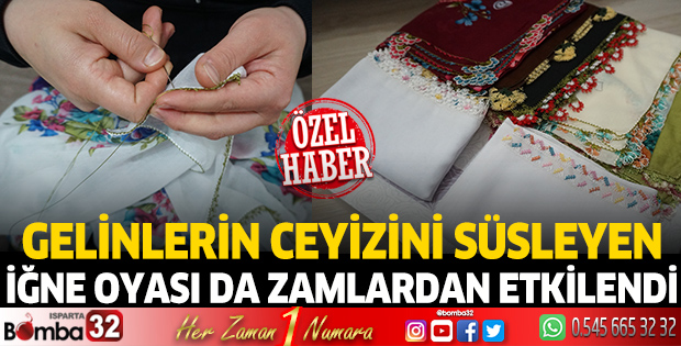 Gelinlerin çeyizini süsleyen iğne oyası