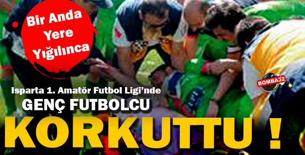 Genç futbolcu bir anda yere yığılınca…