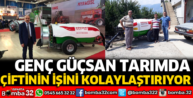 GENÇ GÜÇSAN TARIMDA ÇİFTİNİN İŞİNİ KOLAYLAŞTIRIYOR