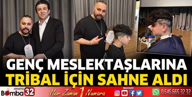 Genç meslektaşlarına tribal için sahne aldı