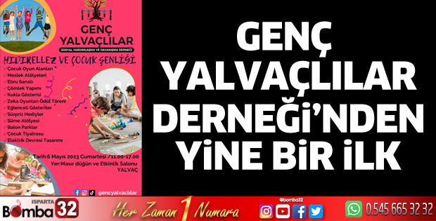 Genç Yalvaçlılar Derneğinden yine bir ilk