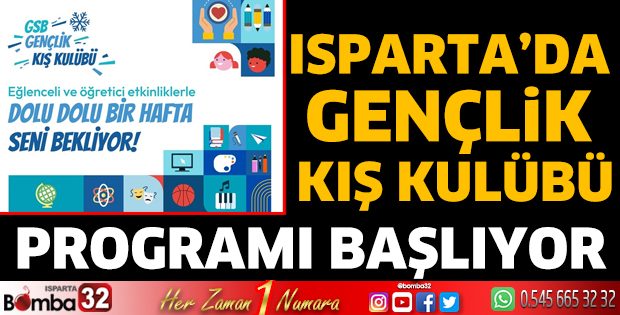Gençlik Kış Kulübü programı başlıyor