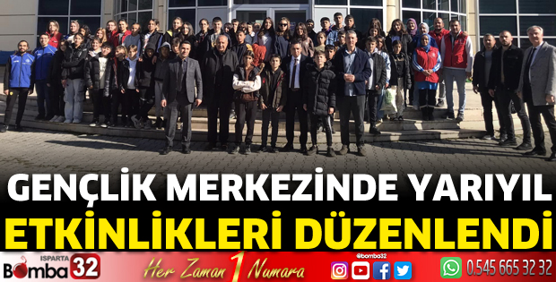 Gençlik merkezinde yarı yıl etkinlikleri düzenlendi 