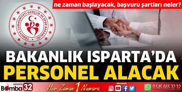 Gençlik ve Spor Bakanlığı Isparta'da personel alacak