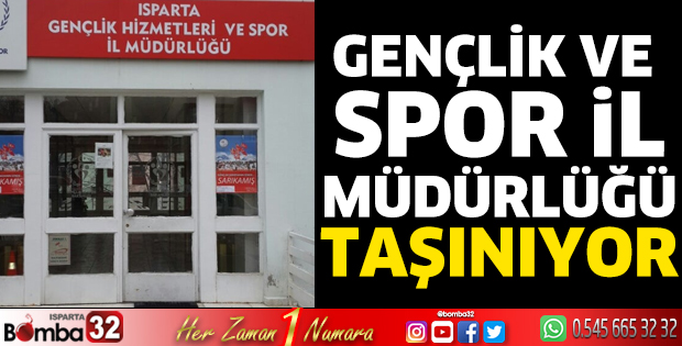 Gençlik ve Spor İl Müdürlüğü taşınıyor