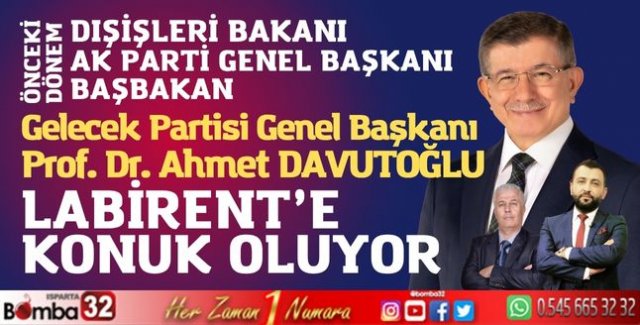 GENEL BAŞKAN DAVUTOĞLU LABİRENTE KONUK OLUYOR 