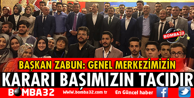 GENEL MERKEZİMİZİN KARARI BAŞIMIZIN TACIDIR