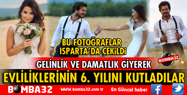 GİZEM HAKAN HATİPOĞLU ÇİFTİ ISPARTA'DA DÜĞÜN FOTOĞRAFLARI ÇEKTİRDİ
