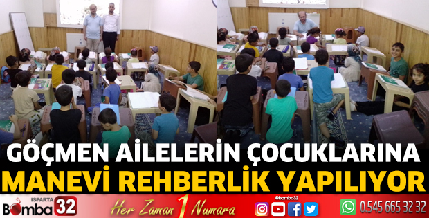 Göçmen ailelerin çocuklarına manevi rehberlik yapılıyor