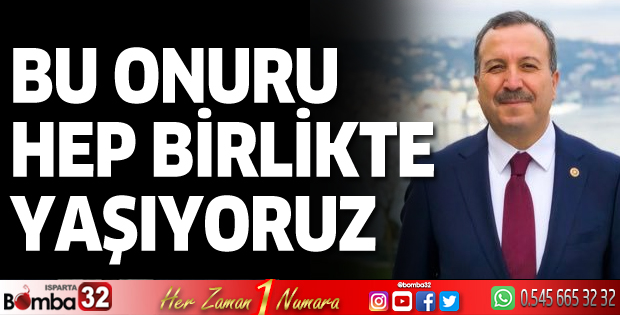 Gökgöz: Bu onuru hep birlikte yaşıyoruz