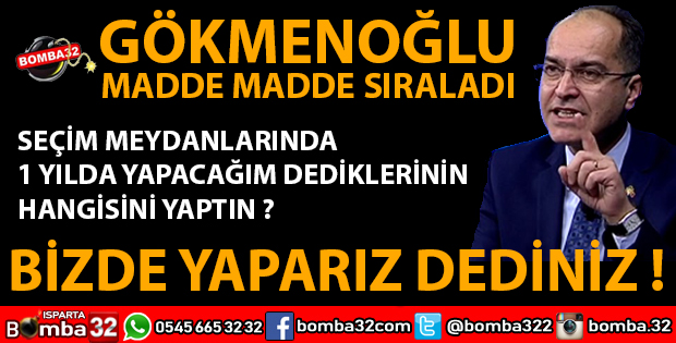 GÖKMENOĞLU BAŞKAN BAŞDEĞİRMENE 1 YILINI SORDU
