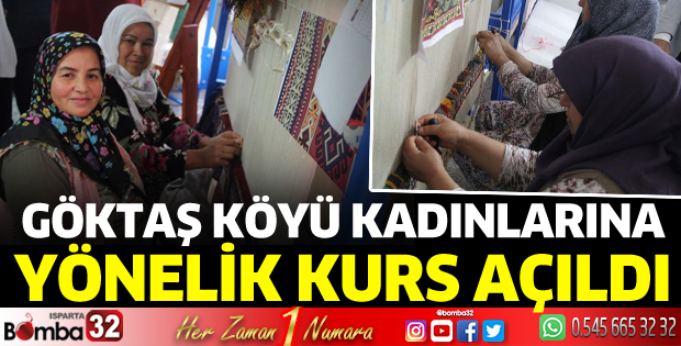 Göktaşlı Kadınlara Batı Anadolu Türkmen Halısı Dokuma Kursu Açıldı