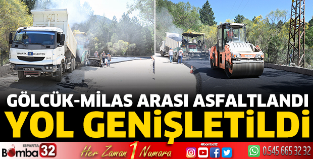Gölcük-Milas arası asfaltlandı
