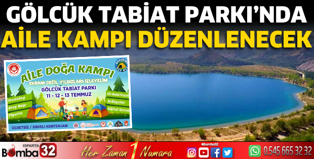 Gölcük Tabiat Parkı’nda Aile Kampı Düzenlenecek