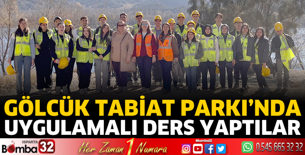 Gölcük Tabiat Parkı’nda uygulamalı ders 
