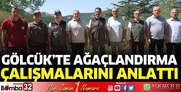 Gölcük’te ağaçlandırma çalışmalarını anlattı
