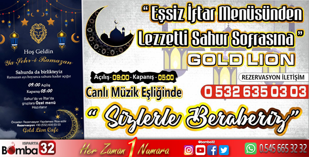 Gold Lion Kafe İftardan sahura hizmette
