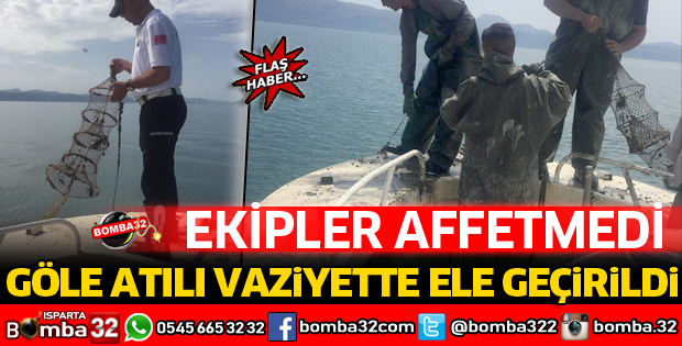 GÖLE ATILI VAZİYETTE ELE GEÇİRİLDİ