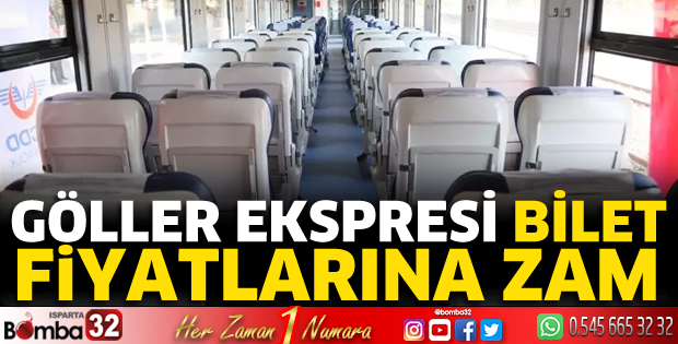 Göller Ekspresi bilet fiyatlarına zam 