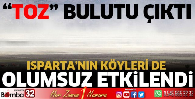 Gölün üzerinde 'toz' bulutu