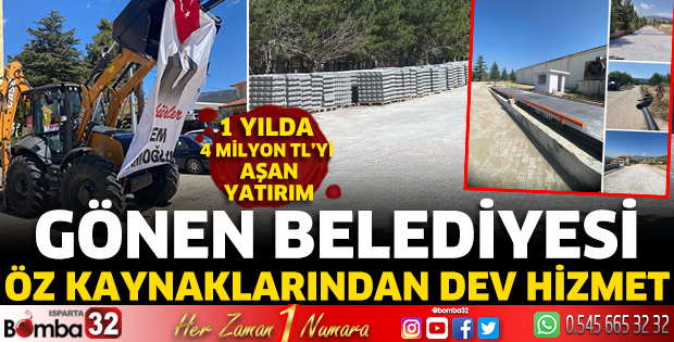 Gönen Belediyesi öz kaynaklarından dev hizmet