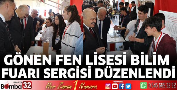 Gönen Fen Lisesi Bilim Fuarı Sergisi düzenlendi