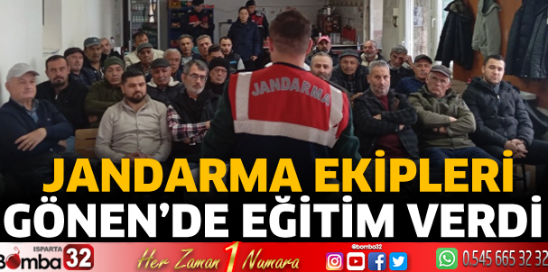 Gönen'de jandarma ekipleri eğitim verdi 