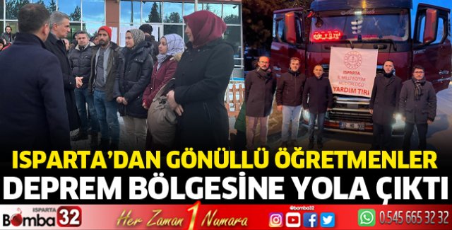Gönülle öğretmenler deprem bölgesine gitti