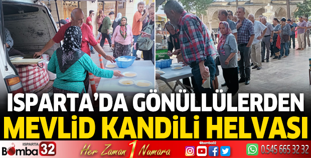 Gönüllülerden kandil helvası