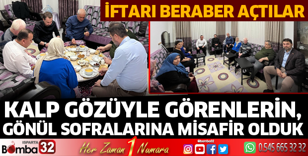 Görme engelli ailelerle iftarda bir araya geldi