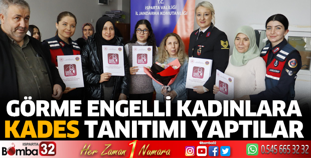 Görme engelli kadınlara KADES tanıtımı