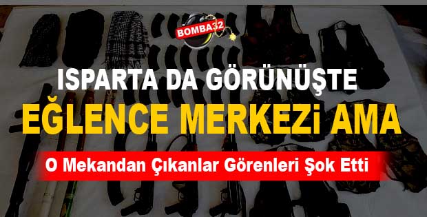 EĞLENCE MEKANINDA ÇOK SAYIDA SİLAH BULUNDU