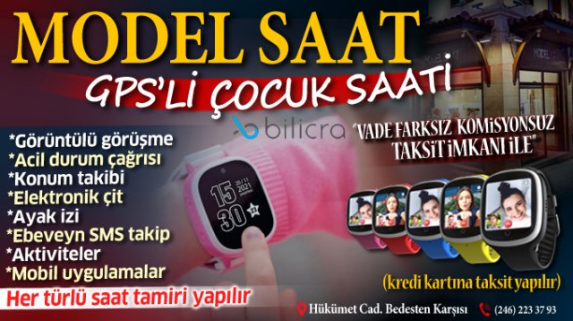 GPS'li çocuk saati Bilicra Connect Model Saat'de