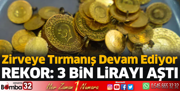 Gram altın 3 bin liraya aştı