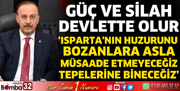 Güç ve silah devlette olur