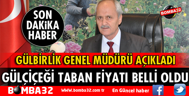 GÜL ÇİÇEĞİ TABAN FİYATI BELLİ OLDU